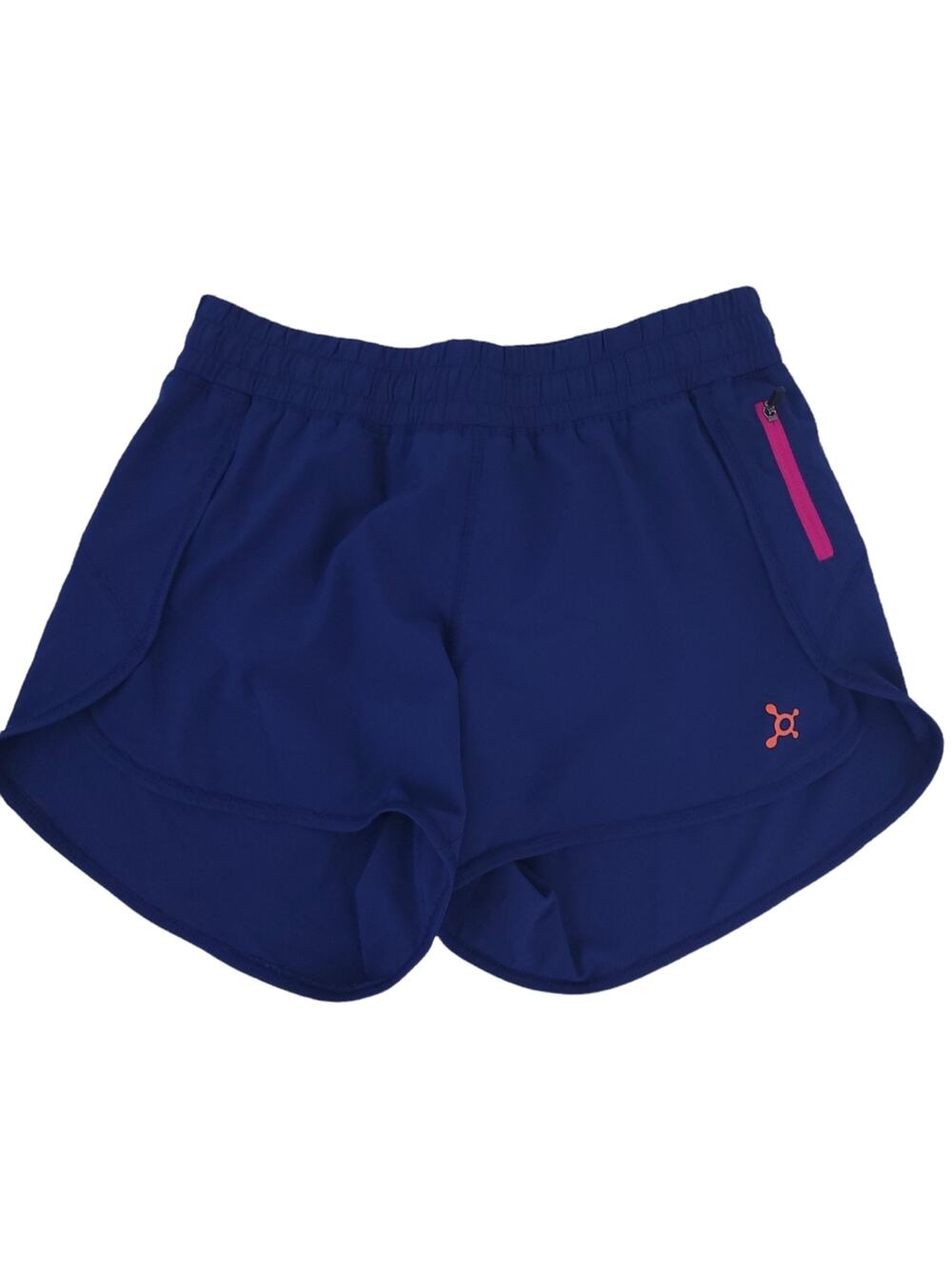 Orange Theory Lined Athletic Shorts Medium Navy Blue, Thick Waistband, Workout